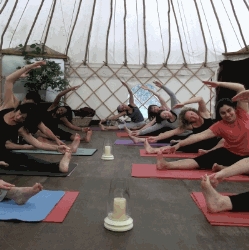 Yoga in the Yurt at Tilton House